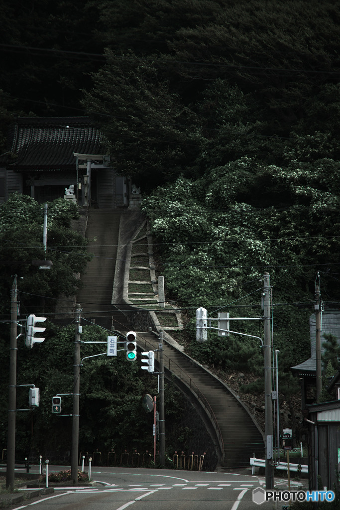 漁師町の神社