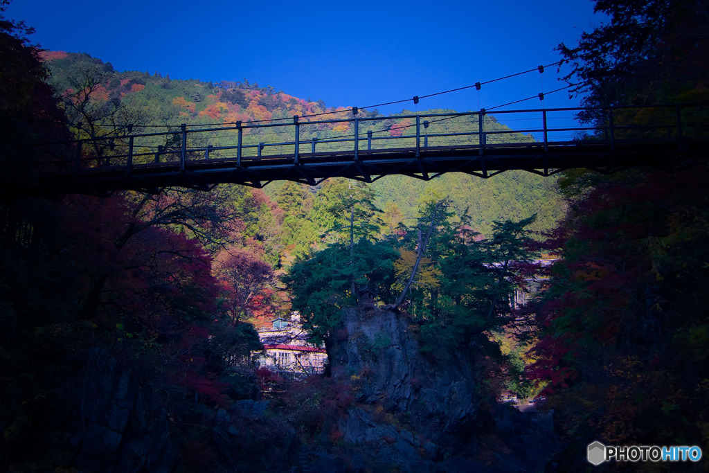 鳩ノ巣小橋と水神社