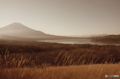 山中湖パノラマ台からの富士「Faded Amber1 TM」