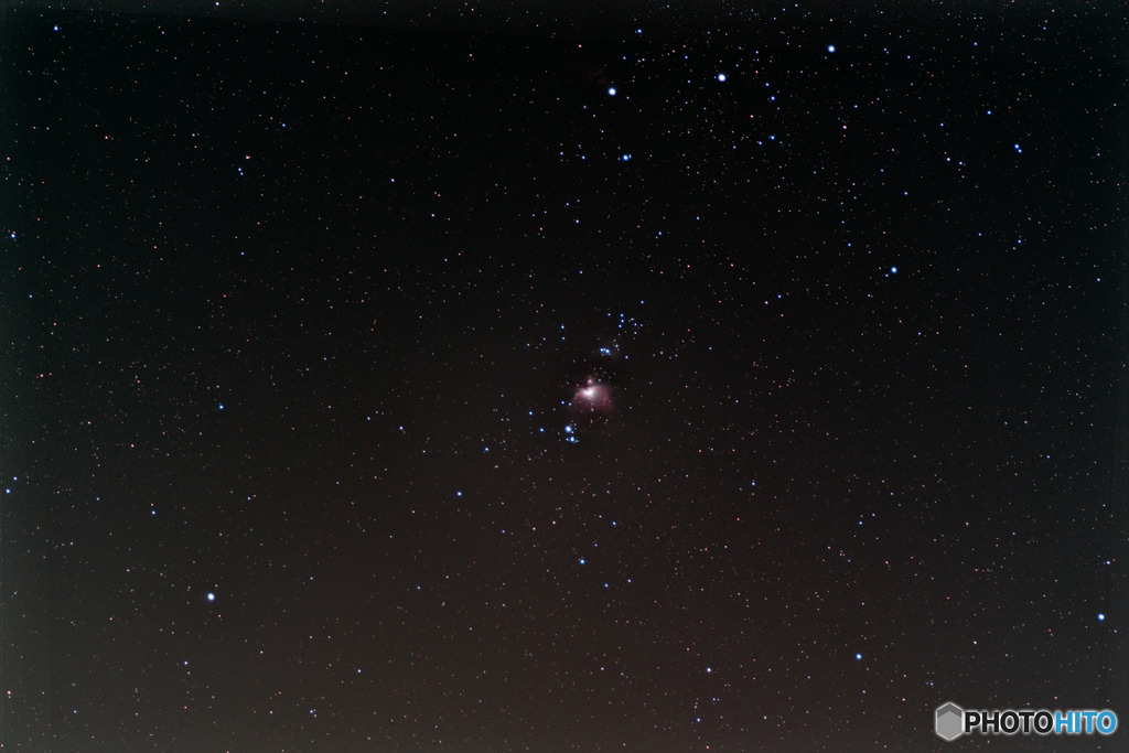 固定撮影によるオリオン大星雲