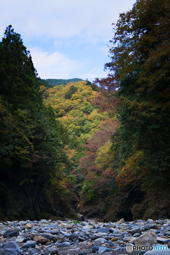 秋川渓谷の秋