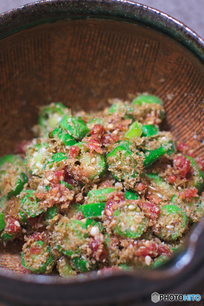 オクラの梅肉和え