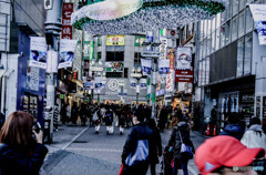 十二月の渋谷センター街