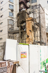 撤去された高架線