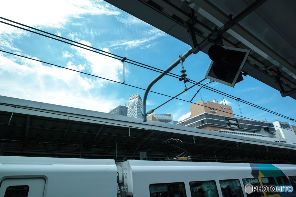 新宿駅にて