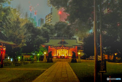 金王八幡神社　夜景
