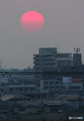 都会の夕景