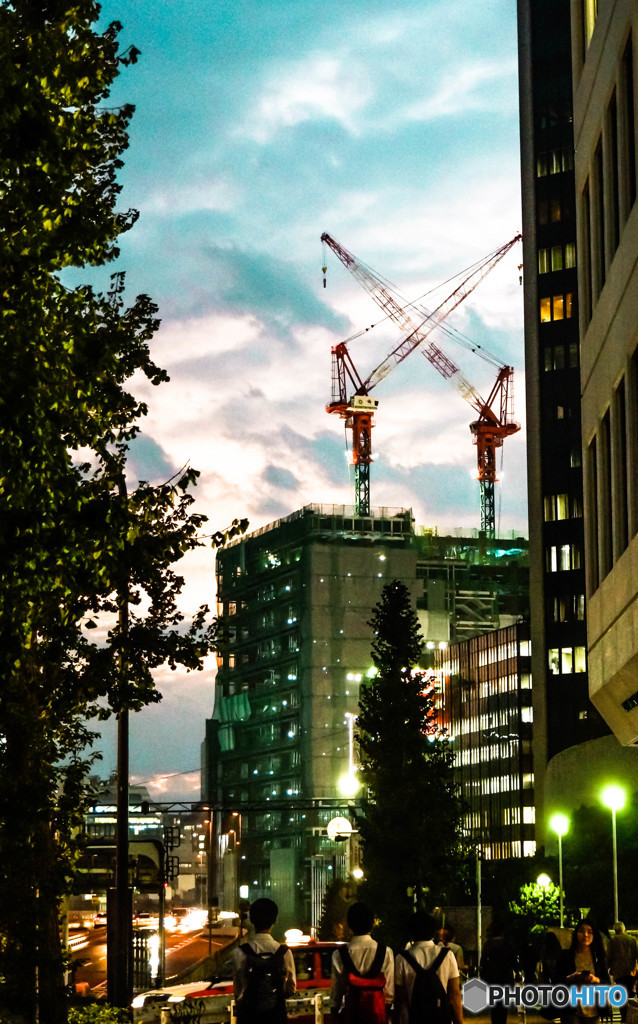 暮れ行く渋谷