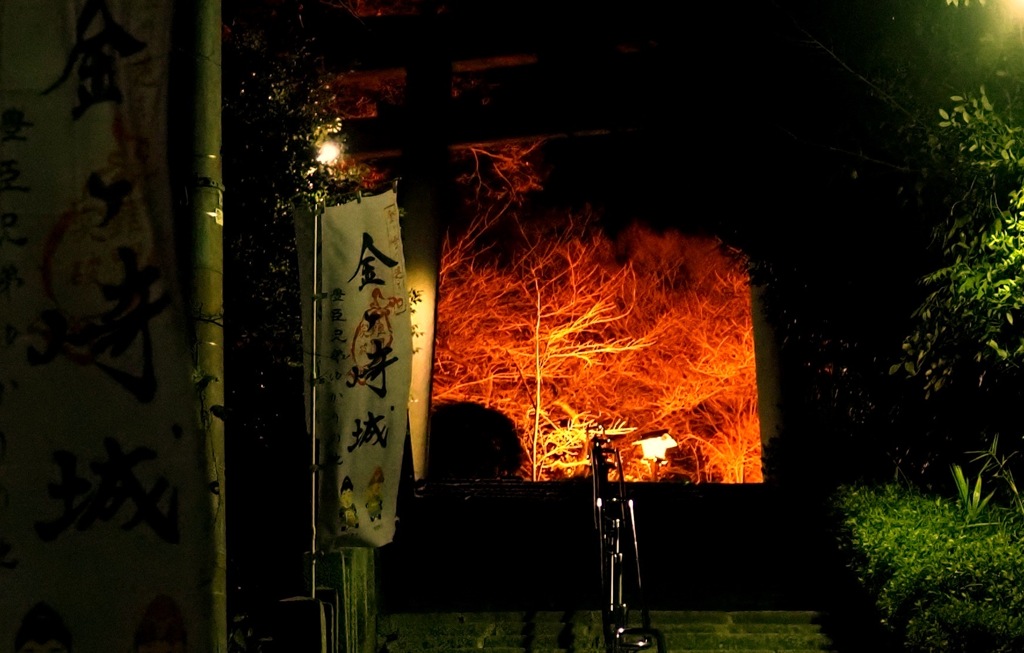 金ヶ崎、夜の結界