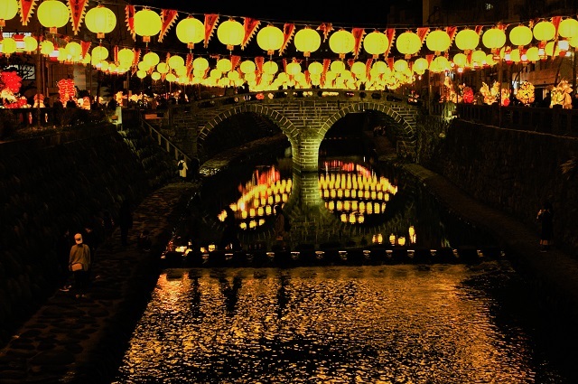 ランタン眼鏡橋