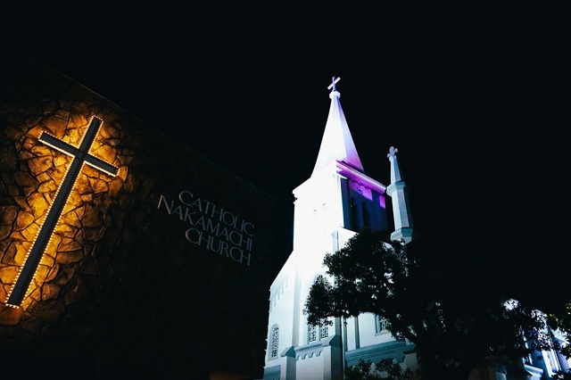 ライトアップ 中町教会