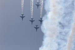 静浜基地　航空祭　ブルーインパルス　予行