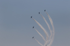 静浜基地　航空祭　ブルーインパルス　予行