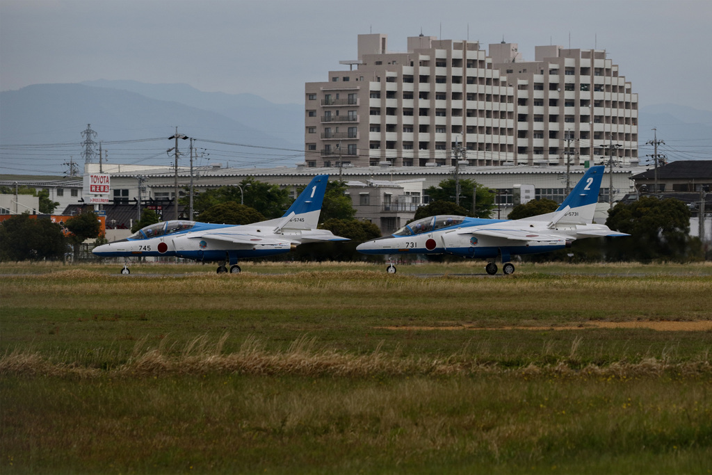 ブルーインパルス　浜松基地立ち寄り