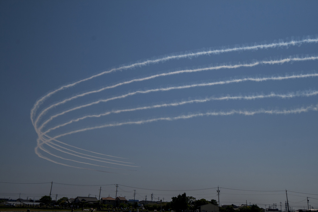 静浜基地　航空祭　ブルーインパルス　予行
