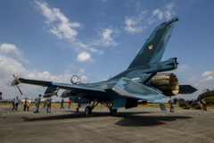 浜松基地でレンズのテスト