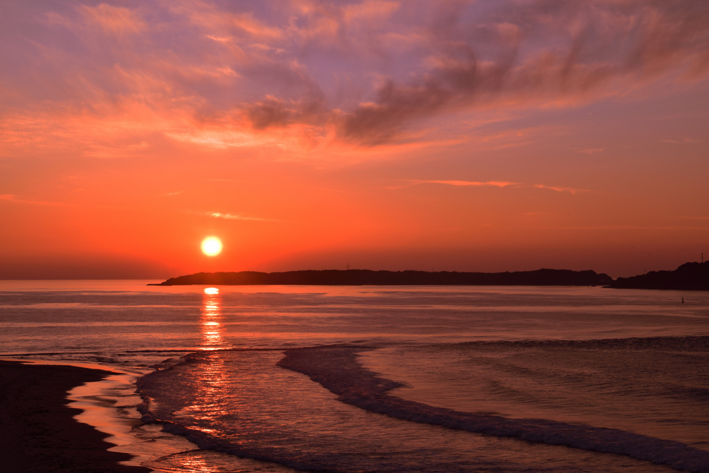 夕焼け 角島 2