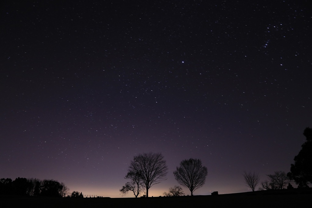 大晦日の熊本の星空