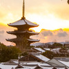 京の夕暮れ