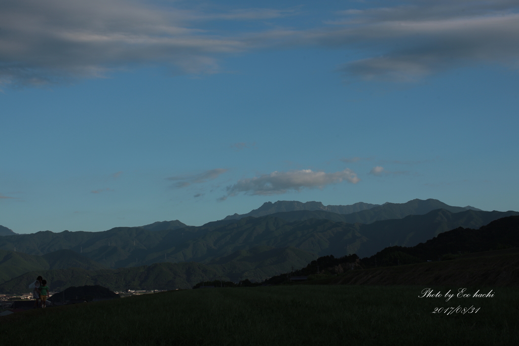 田舎の夕暮れ