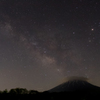 富士山と天の川