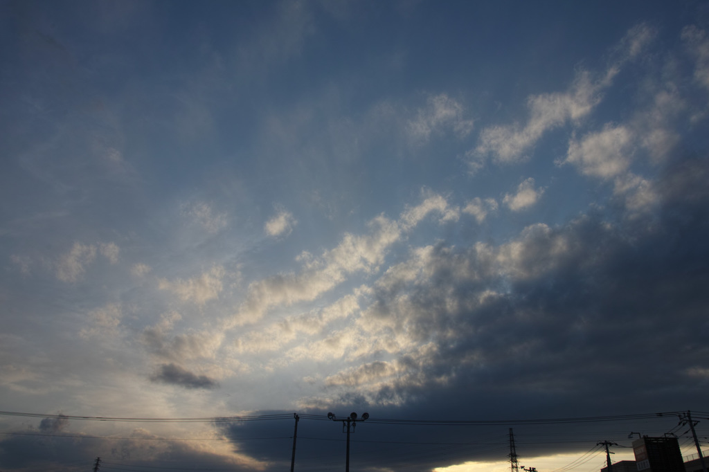 今日の夕焼け雲-2