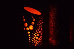 作ってみたよ 竹ランプシェード3