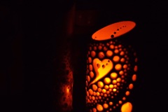 作ってみたよ 竹ランプシェード2