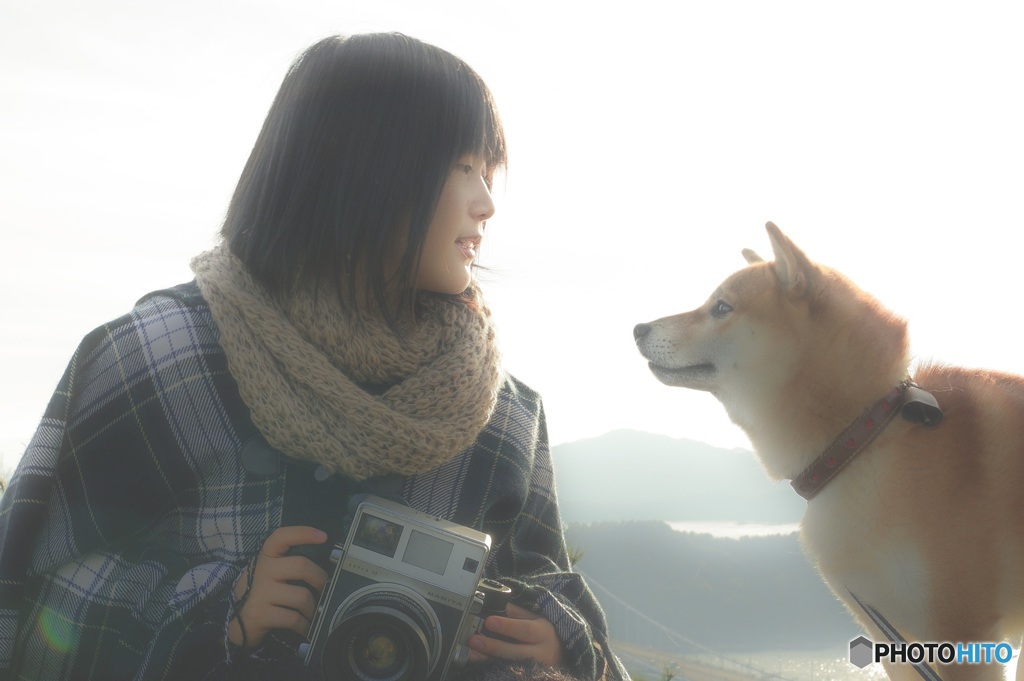 最愛の娘と愛犬と