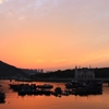 夕方の埠頭