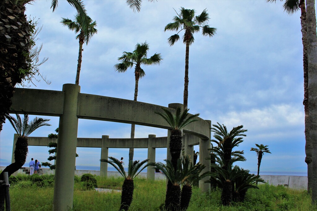 休日の海浜公園