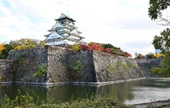 大阪城の秋色