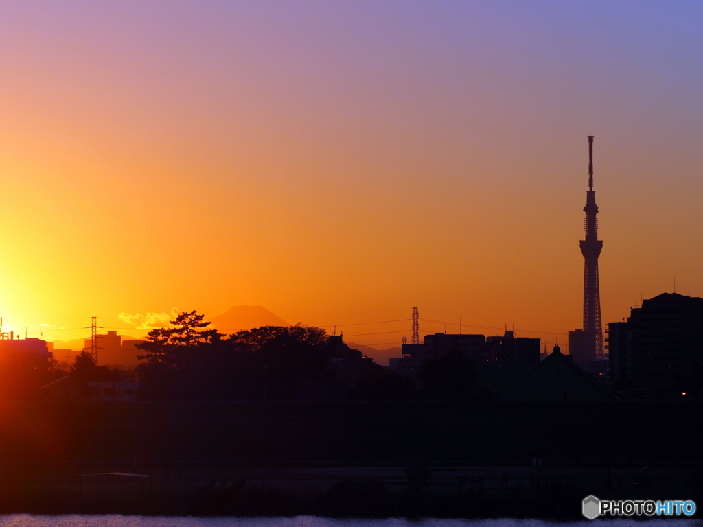 今日の夕景