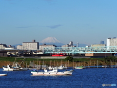 今朝の富士山