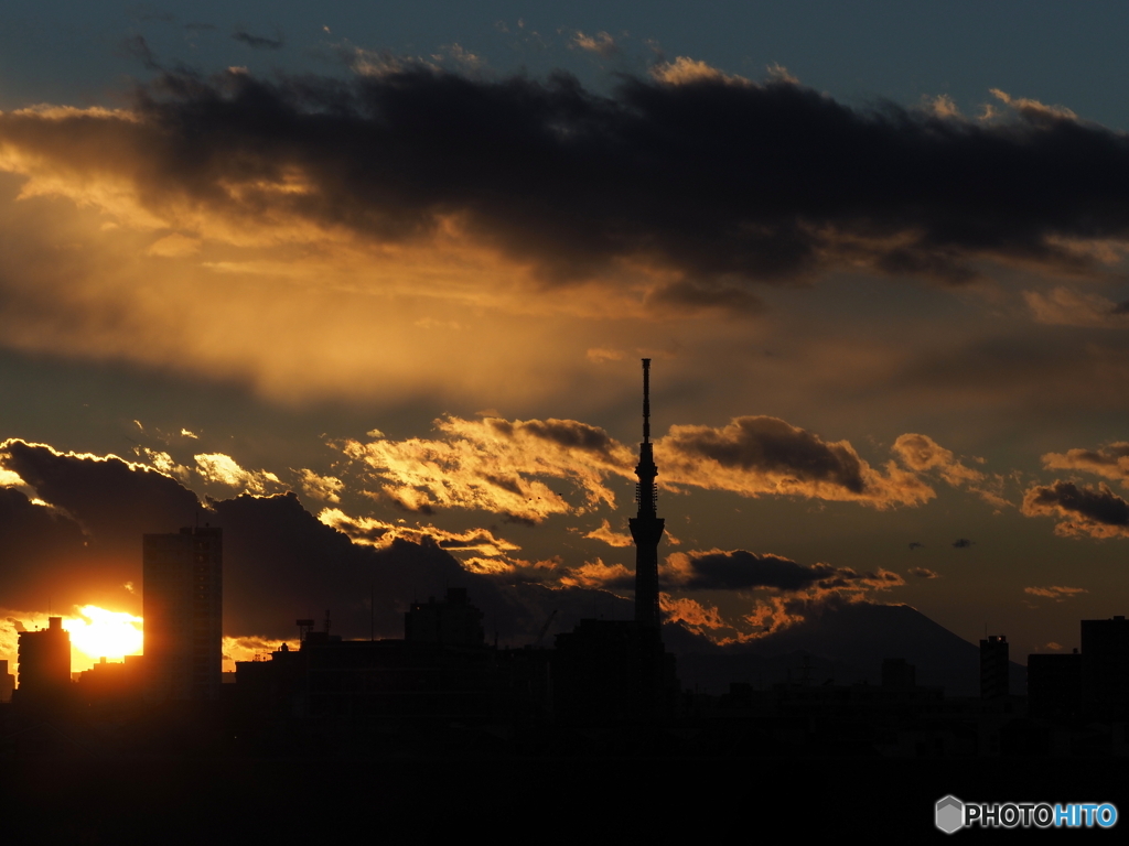 今日の夕景