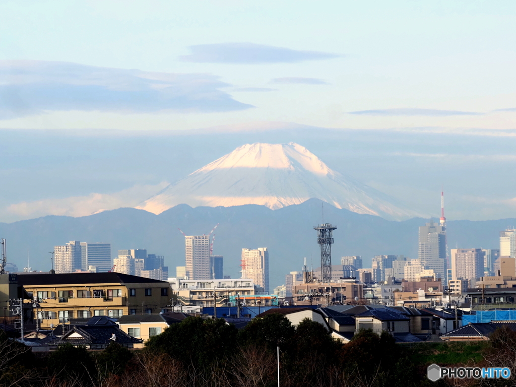 今朝の富士山