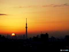 今日の夕景