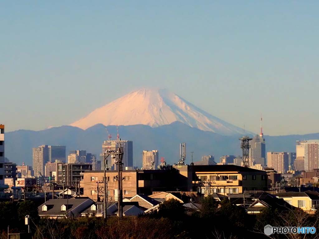 今朝の富士山