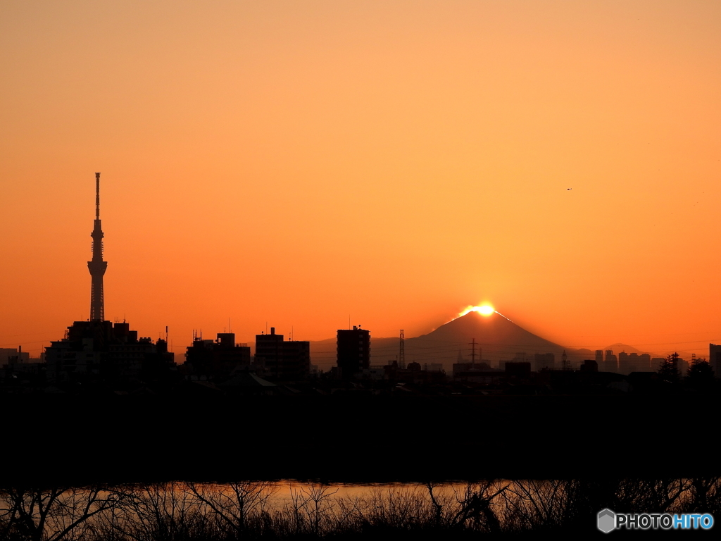 今日の夕景