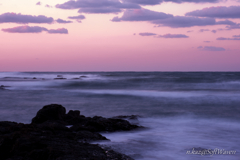 夕刻の海岸