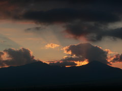 御殿場での夕焼け