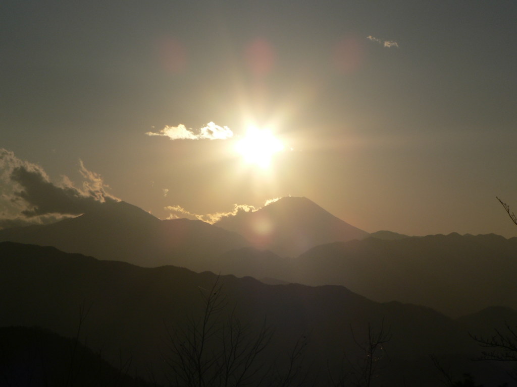 高尾山の夕焼け　その1