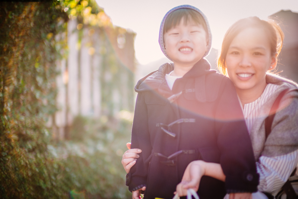 母子的笑顏