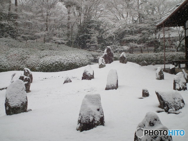 東福寺光明院　雪景色