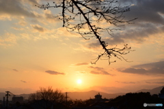 哲学の道からの夕日