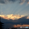 八坂の塔　夕日