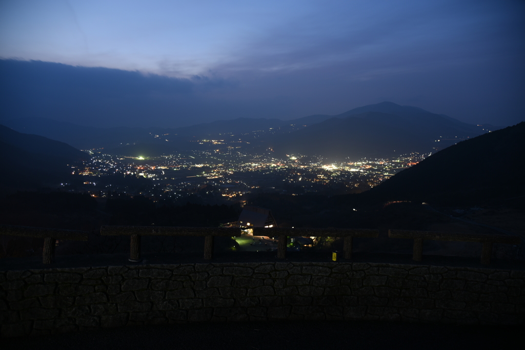 湯布院の夜景