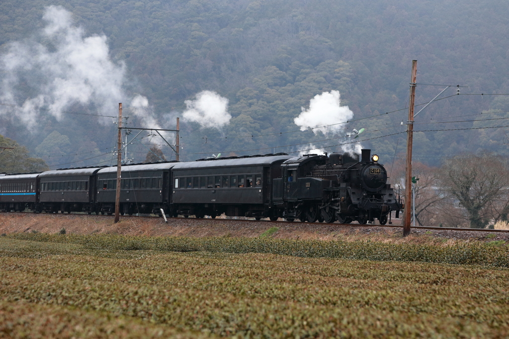 C108が抜里駅へ