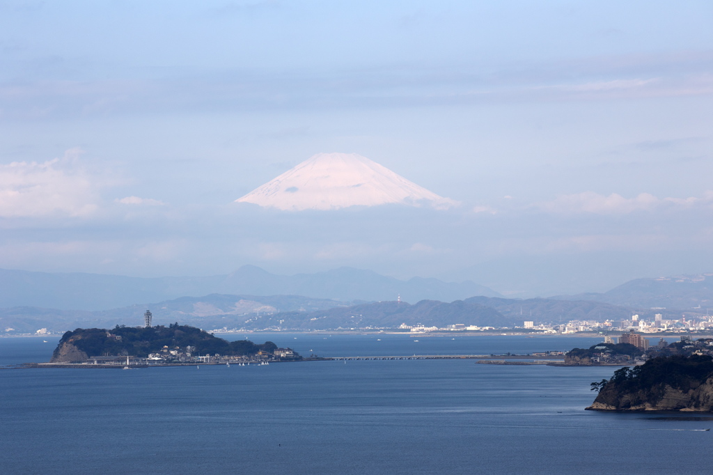 富士山と江の島