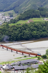 笹間渡の第一橋梁をいくトーマス